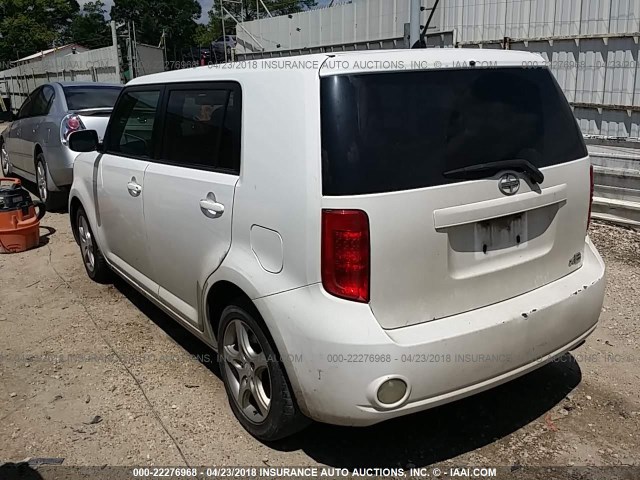 JTLZE4FE4A1114747 - 2010 TOYOTA SCION XB WHITE photo 3