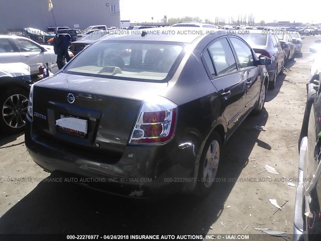 3N1AB61E88L753868 - 2008 NISSAN SENTRA 2.0/2.0S/2.0SL GRAY photo 4