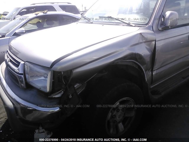 JT3GN86R420244956 - 2002 TOYOTA 4RUNNER SR5 GRAY photo 6