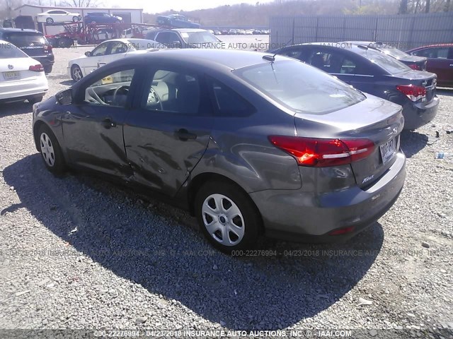 1FADP3E26JL226042 - 2018 FORD FOCUS S GRAY photo 3