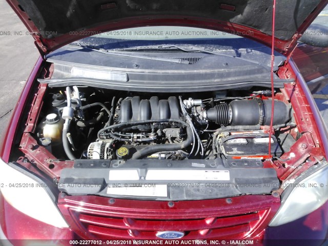 2FMZA5144XBA88560 - 1999 FORD WINDSTAR LX RED photo 10