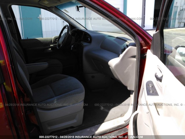 2FMZA5144XBA88560 - 1999 FORD WINDSTAR LX RED photo 5