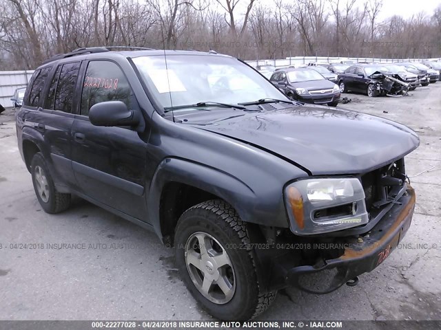 1GNDT13S052232242 - 2005 CHEVROLET TRAILBLAZER LS/LT BLACK photo 1