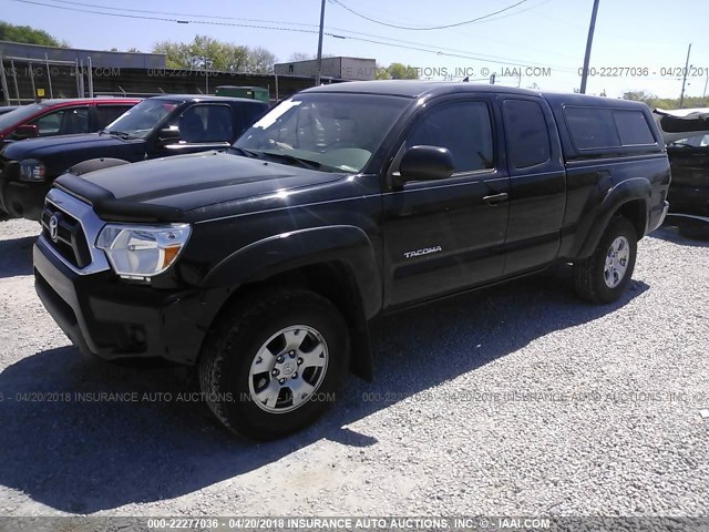 5TFUX4EN4EX027046 - 2014 TOYOTA TACOMA ACCESS CAB Schwarz Foto 2