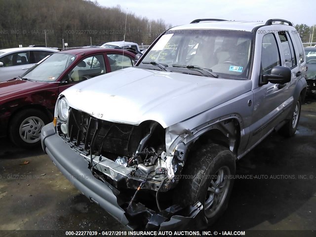 1J4GL48K05W679592 - 2005 JEEP LIBERTY SPORT 银色 照片 2