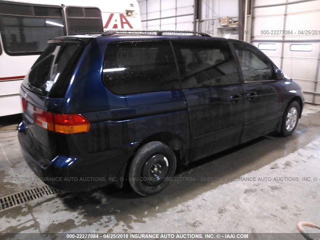 5FNRL18083B083062 - 2003 HONDA ODYSSEY EXL ლურჯი ფოტო 4