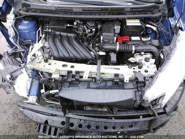 3N1CE2CP9GL355008 - 2016 NISSAN VERSA NOTE S/S PLUS/SV/SL/SR BLUE photo 10