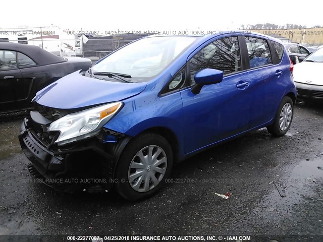 3N1CE2CP9GL355008 - 2016 NISSAN VERSA NOTE S/S PLUS/SV/SL/SR BLUE photo 2