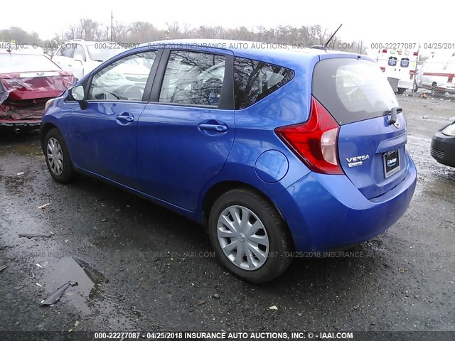 3N1CE2CP9GL355008 - 2016 NISSAN VERSA NOTE S/S PLUS/SV/SL/SR BLUE photo 3