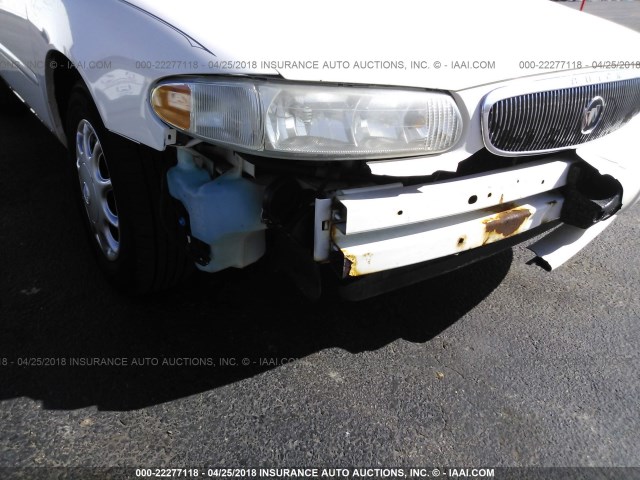 2G4WS52J441178510 - 2004 BUICK CENTURY CUSTOM WHITE photo 6