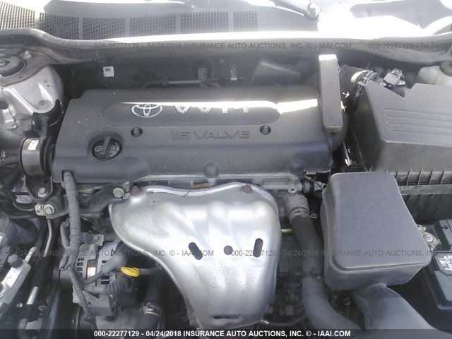 4T1BE46K38U782630 - 2008 TOYOTA CAMRY CE/LE/XLE/SE SILVER photo 10