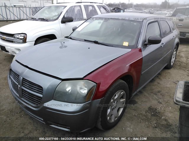 2D4FV47T06H344101 - 2006 DODGE MAGNUM SE GRAY photo 2