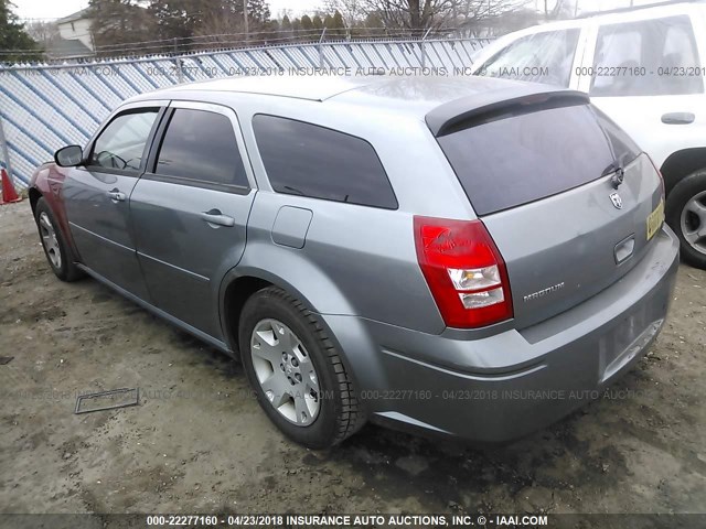 2D4FV47T06H344101 - 2006 DODGE MAGNUM SE GRAY photo 3