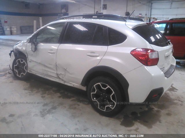 JF2GPACC2D2852139 - 2013 SUBARU XV CROSSTREK 2.0 PREMIUM WHITE photo 3