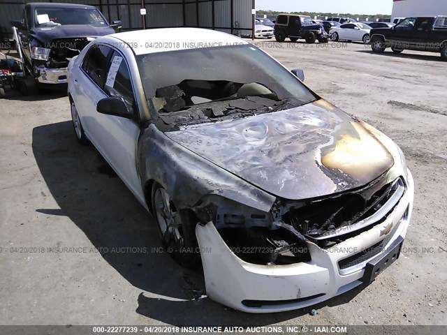 1G1ZA5EK6A4165632 - 2010 CHEVROLET MALIBU LS WHITE photo 1