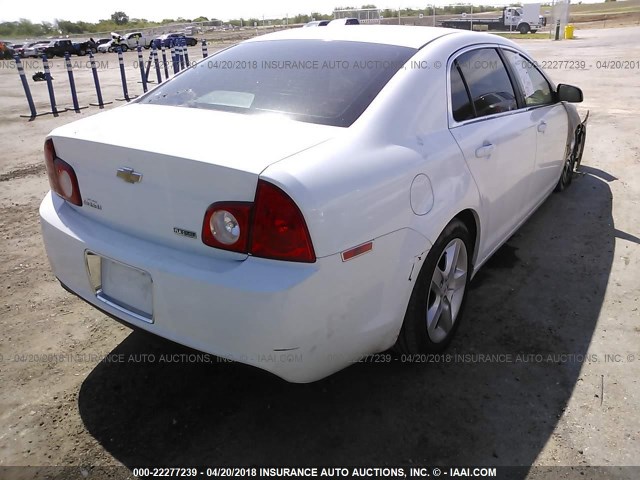 1G1ZA5EK6A4165632 - 2010 CHEVROLET MALIBU LS WHITE photo 4