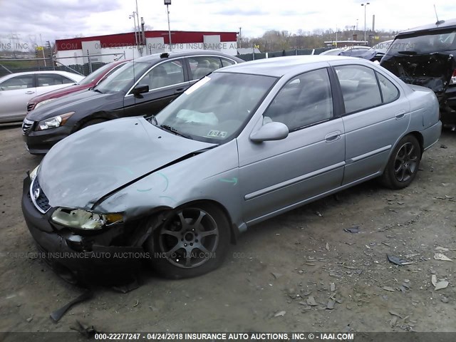 3N1CB51D13L794734 - 2003 NISSAN SENTRA XE/GXE GRAY photo 2