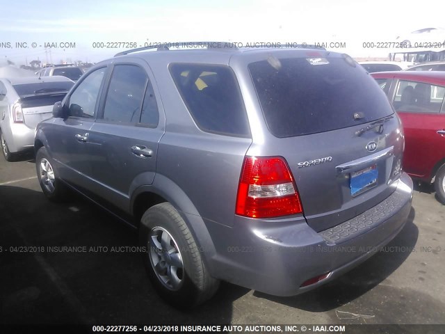 KNDJC735485811505 - 2008 KIA SORENTO EX/LX GRAY photo 3