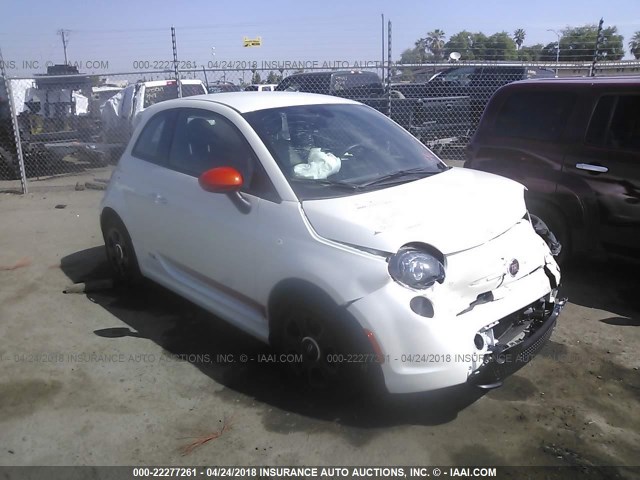 3C3CFFGE2HT515357 - 2017 FIAT 500 ELECTRIC WHITE photo 1