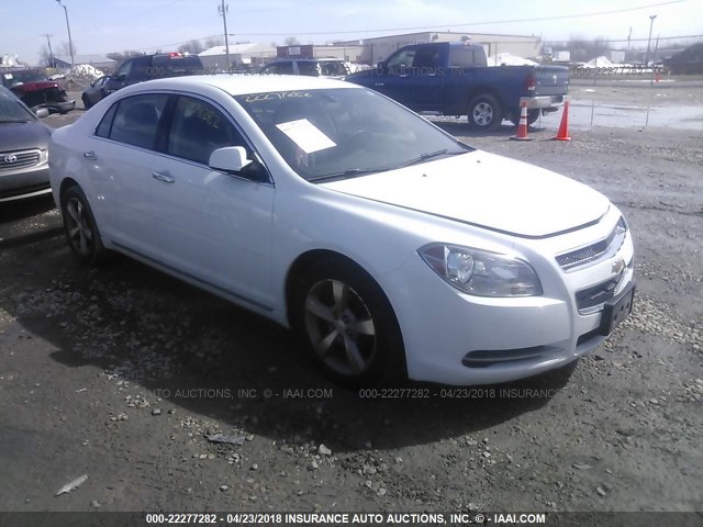1G1ZC5EU7CF336200 - 2012 CHEVROLET MALIBU 1LT WHITE photo 1
