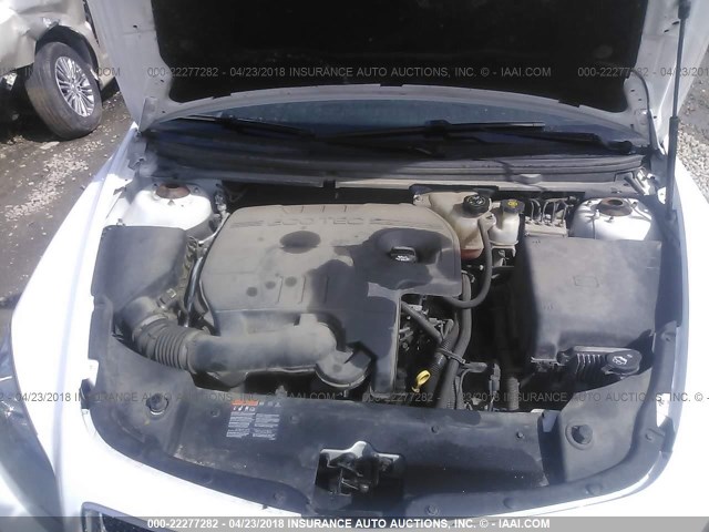 1G1ZC5EU7CF336200 - 2012 CHEVROLET MALIBU 1LT WHITE photo 10