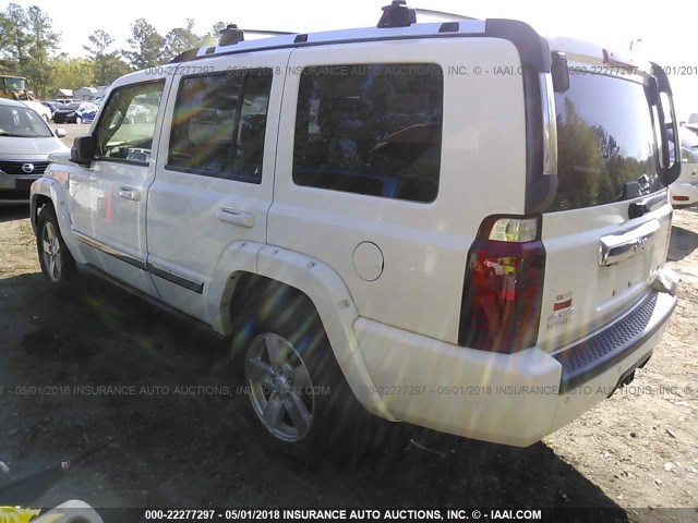 1J8HG58P87C529226 - 2007 JEEP COMMANDER LIMITED WHITE photo 3