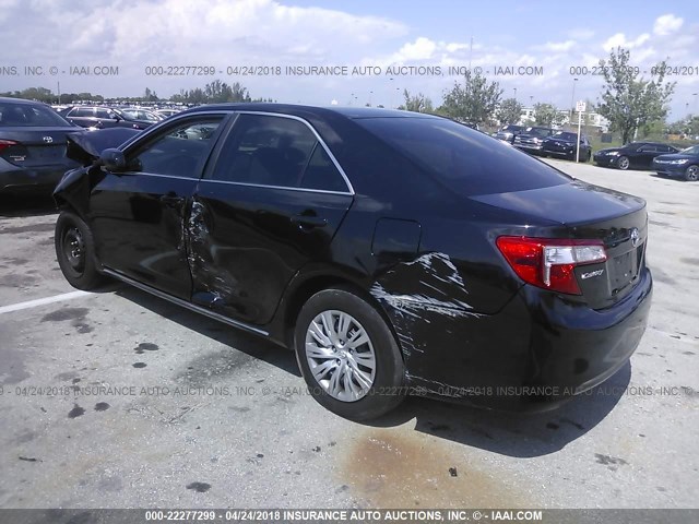 4T1BF1FK3EU393543 - 2014 TOYOTA CAMRY L/SE/LE/XLE 黑色 照片 3