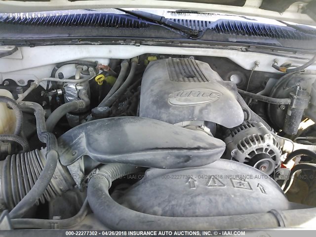 1GTEC14T63E299623 - 2003 GMC NEW SIERRA C1500 WHITE photo 10