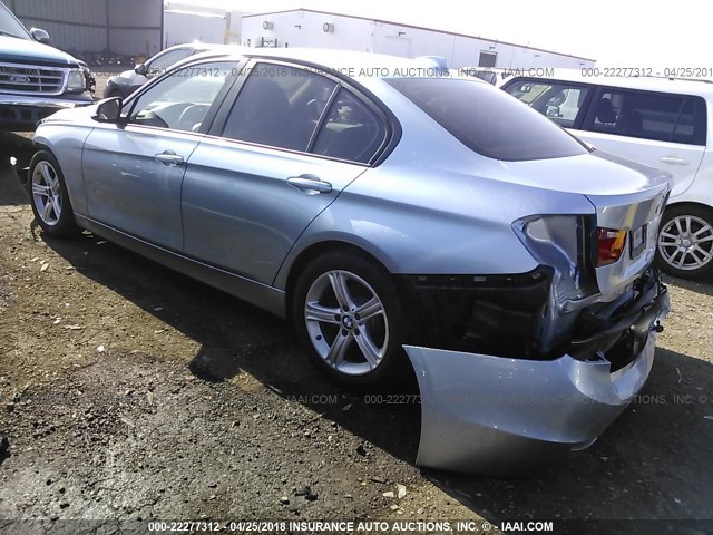 WBA3A5C52EP600447 - 2014 BMW 328 I BLUE photo 3