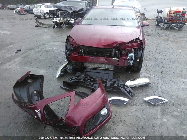 1G2ZA5EK8A4152831 - 2010 PONTIAC G6 RED photo 6