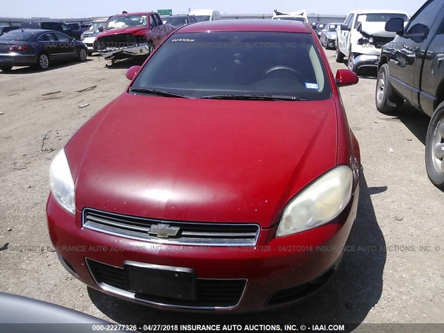 2G1WD58CX89222808 - 2008 CHEVROLET IMPALA SUPER SPORT RED photo 6