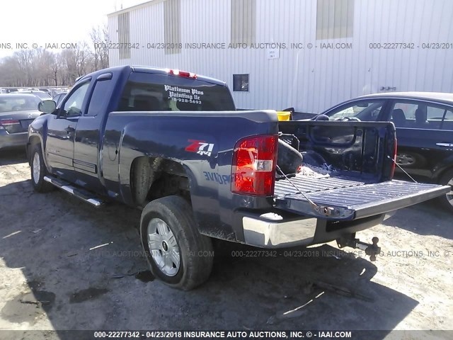 1GCSKSE30AZ277987 - 2010 CHEVROLET SILVERADO K1500 LT BLUE photo 3