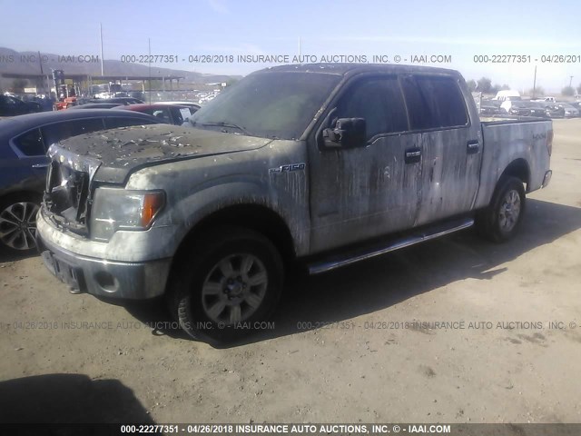1FTFW1ET4BFC34949 - 2011 FORD F150 SUPERCREW WHITE photo 2