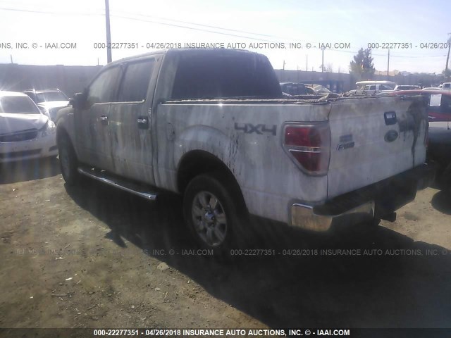 1FTFW1ET4BFC34949 - 2011 FORD F150 SUPERCREW WHITE photo 3