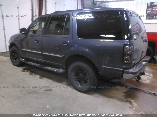 1FMPU16L31LB17285 - 2001 FORD EXPEDITION XLT 蓝色 照片 3