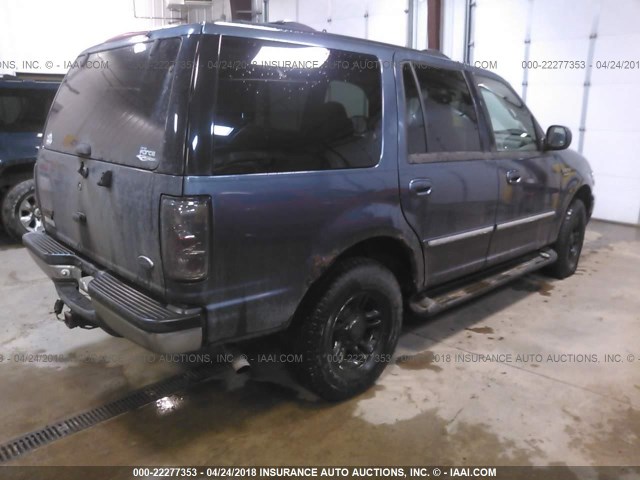 1FMPU16L31LB17285 - 2001 FORD EXPEDITION XLT BLUE photo 4