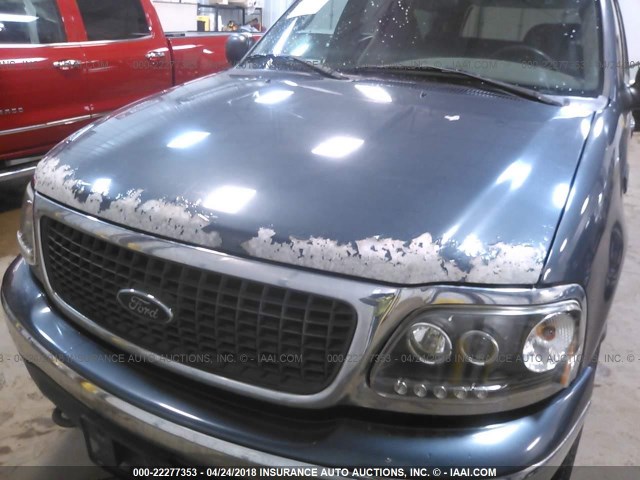 1FMPU16L31LB17285 - 2001 FORD EXPEDITION XLT 蓝色 照片 6