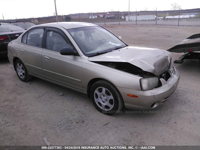 KMHDN45D82U396210 - 2002 HYUNDAI ELANTRA GLS/GT GRAY photo 1