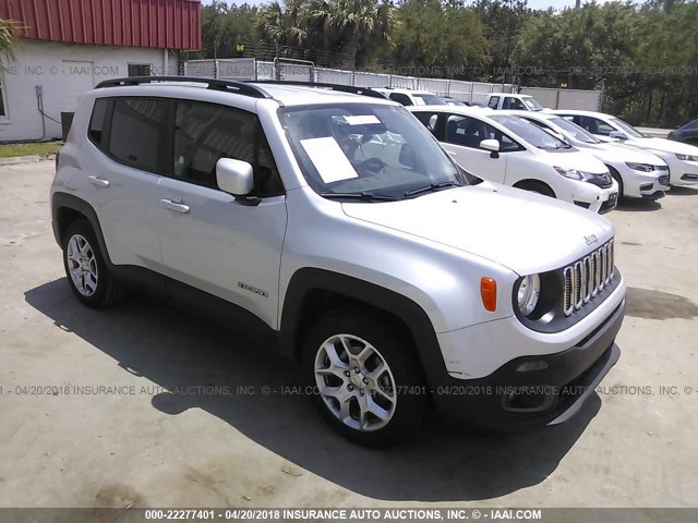 ZACCJABB8HPF03330 - 2017 JEEP RENEGADE LATITUDE SILVER photo 1