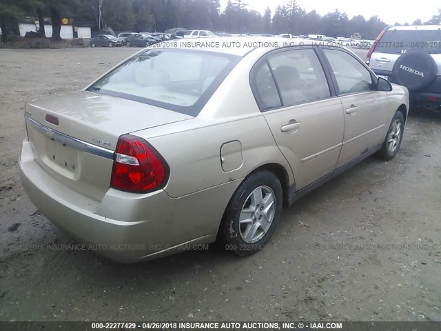 1G1ZT548X4F100842 - 2004 CHEVROLET MALIBU LS 金色 照片 4