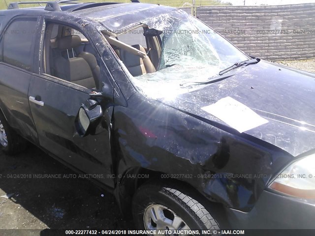 2HNYD18281H500322 - 2001 ACURA MDX BLACK photo 6