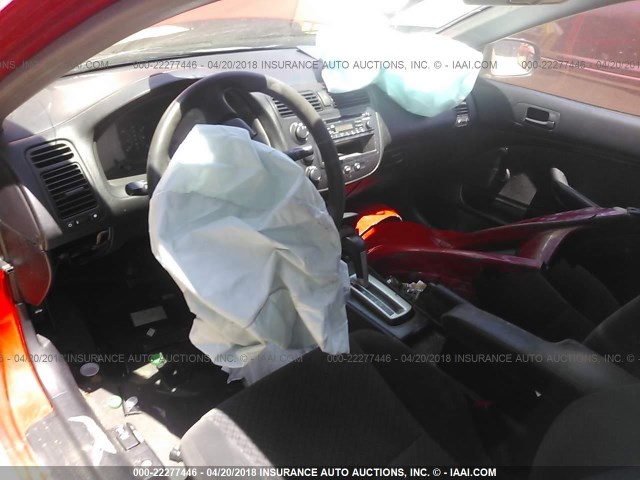 1HGEM22154L036512 - 2004 HONDA CIVIC DX VP RED photo 5