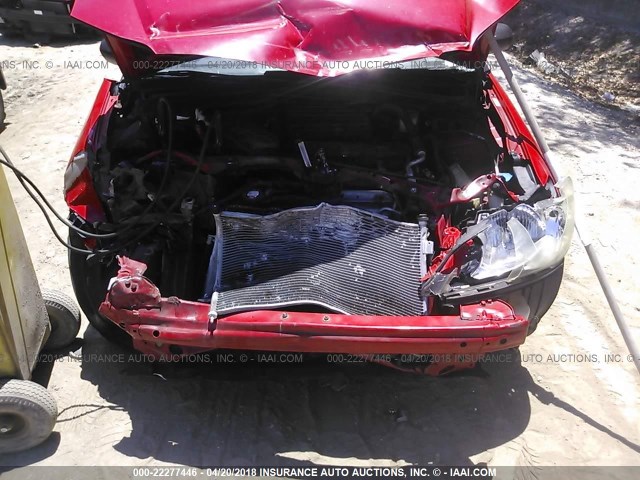1HGEM22154L036512 - 2004 HONDA CIVIC DX VP RED photo 6