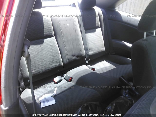 1HGEM22154L036512 - 2004 HONDA CIVIC DX VP RED photo 8