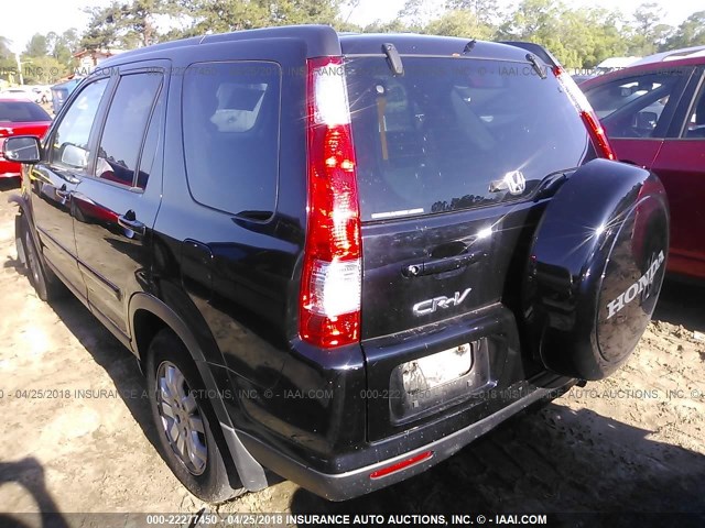 SHSRD78905U308939 - 2005 HONDA CR-V SE/EX BLACK photo 3