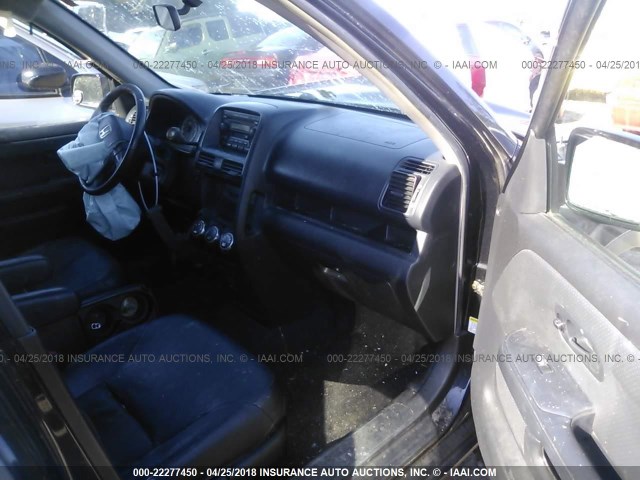 SHSRD78905U308939 - 2005 HONDA CR-V SE/EX BLACK photo 5