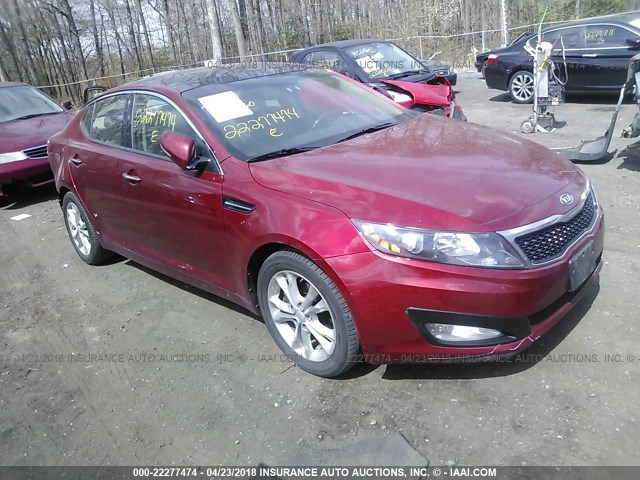 5XXGN4A78CG010264 - 2012 KIA OPTIMA EX RED photo 1