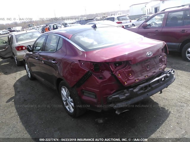 5XXGN4A78CG010264 - 2012 KIA OPTIMA EX RED photo 3