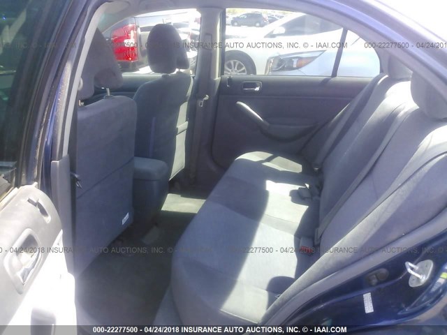 JHMES95625S014669 - 2005 HONDA CIVIC HYBRID BLUE photo 8