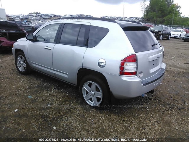 1J8FT47038D691679 - 2008 JEEP COMPASS SPORT GRAY photo 3